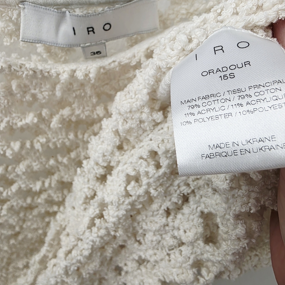 IRO Ivory Open-Knit Top - Picture 6 of 9